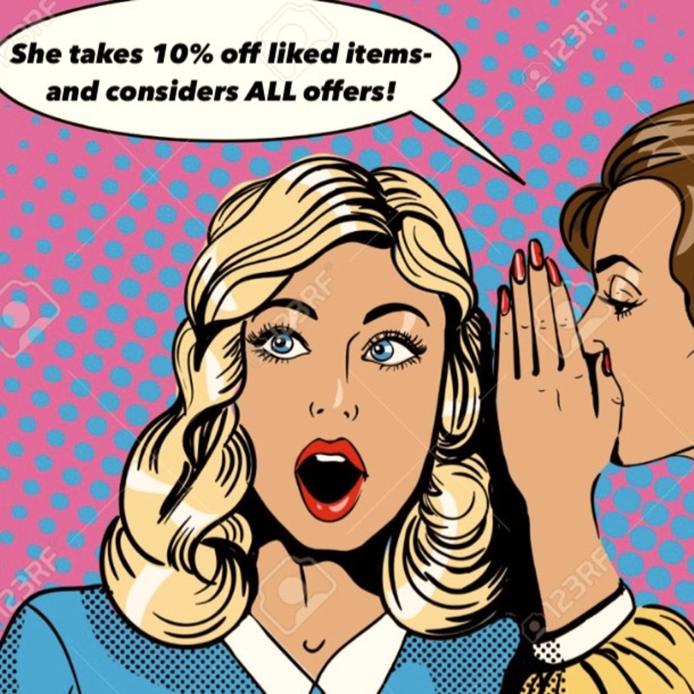 A shipping discount & 10% off all liked items